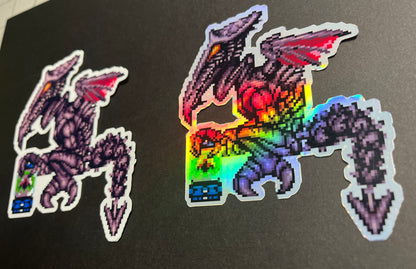 Super Metroid - Ridley Sticker Full Color