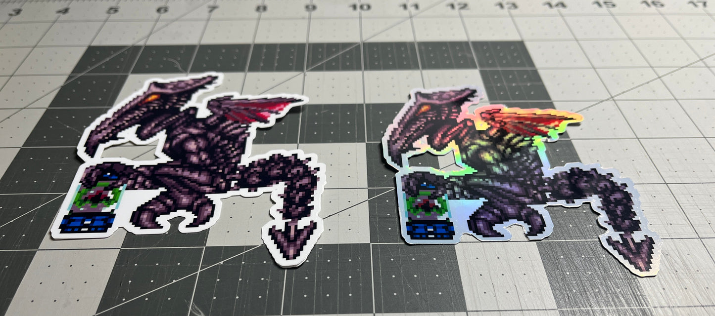 Super Metroid - Ridley Sticker Full Color