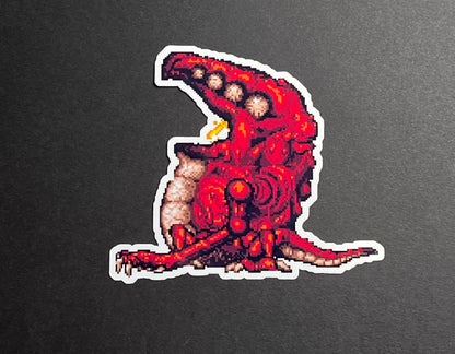 Super Metroid - Crocomire Sticker Full Color