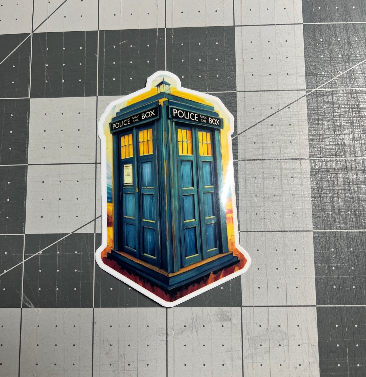 Doctor Who - T.A.R.D.I.S. Full Color Sticker