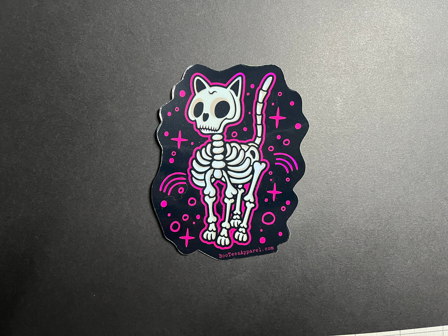 Skeleton Cat Sticker