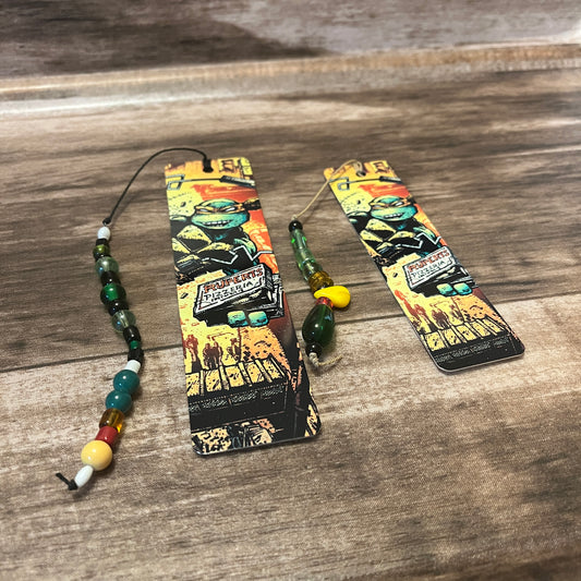 TMNT Michelangelo Pizzeria Metal Bookmark