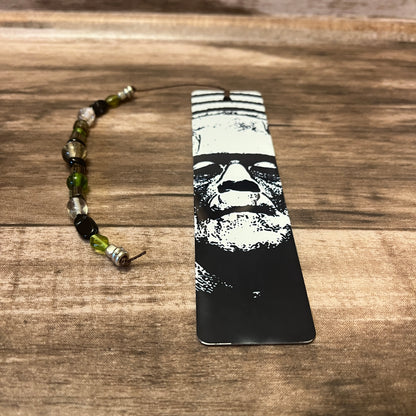 Black and White Frankenstein Metal Bookmark