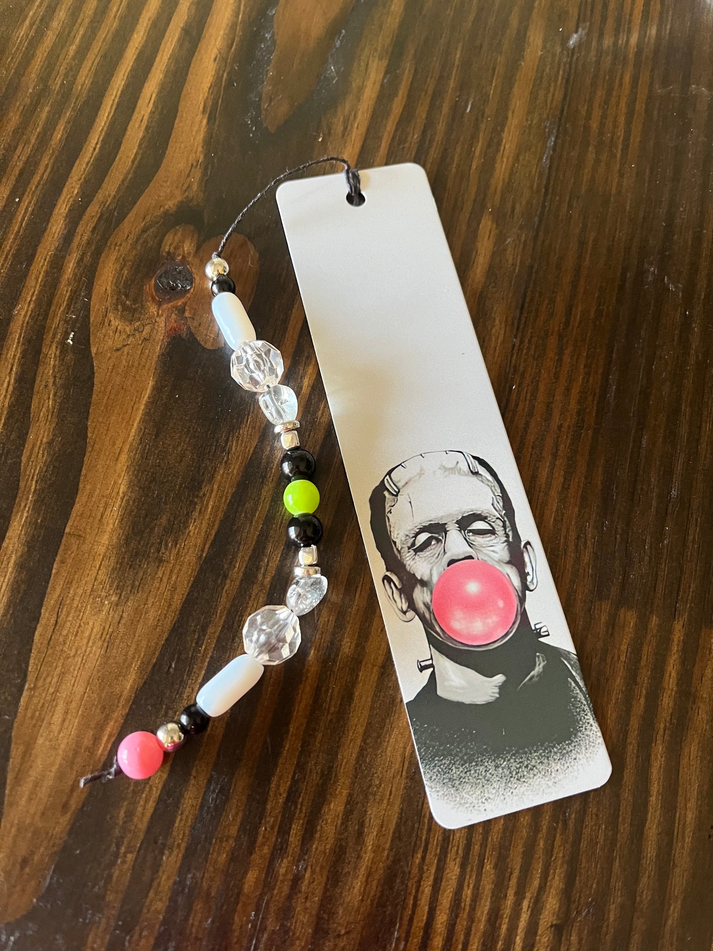 Bubble Gum Frankenstein Metal Bookmark