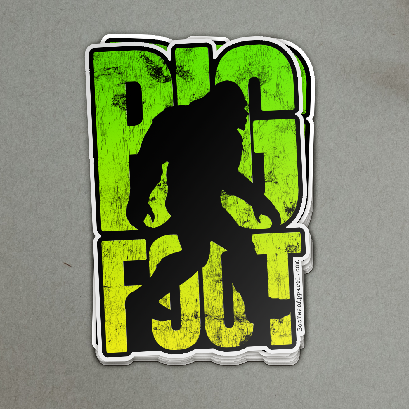 Bigfoot Silhouette Cryptid Full Color Sticker