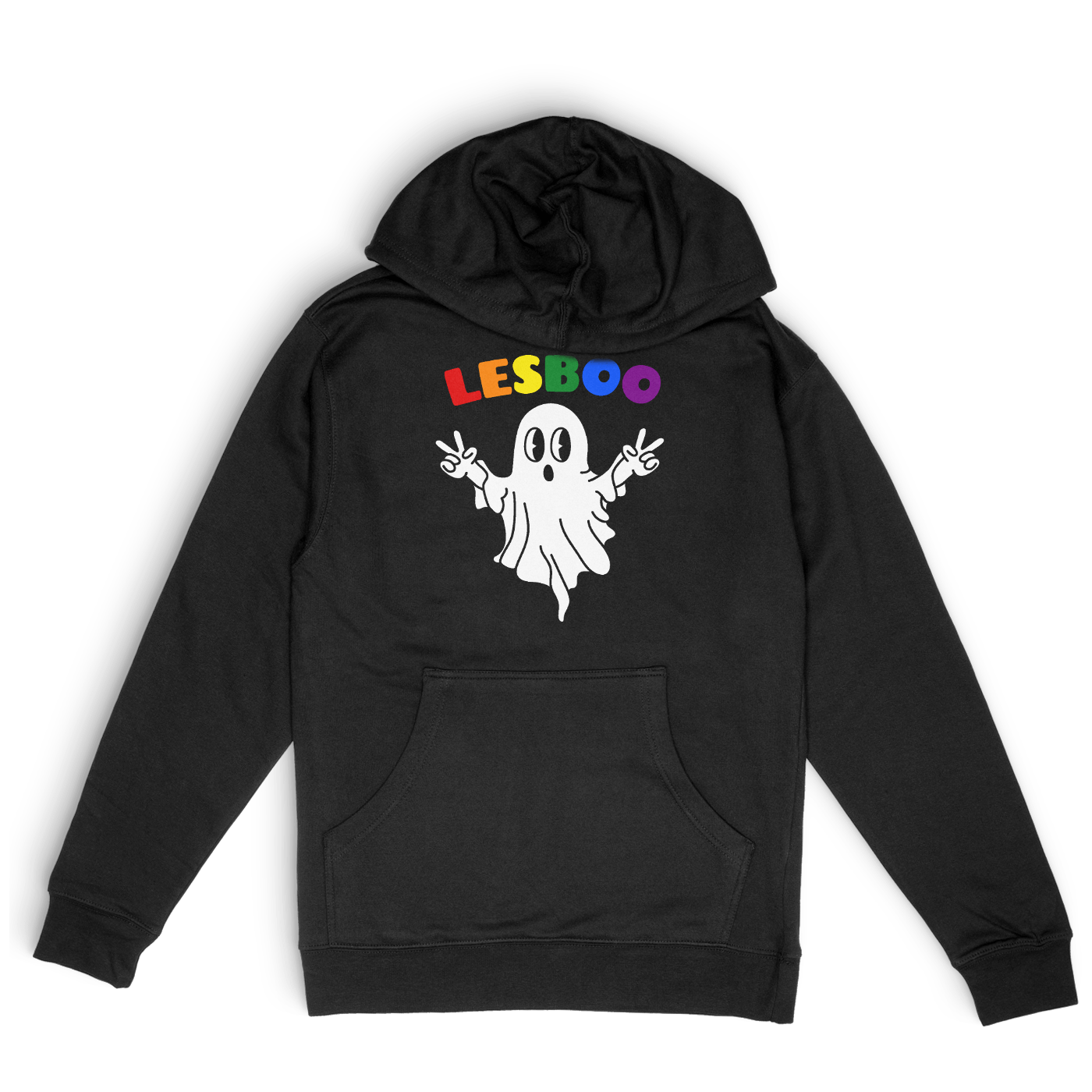 Lesboo Ghost Black / 4XL / Hoodie 