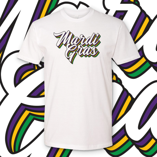 Mardi Gras Retro Script...Mardi Gras