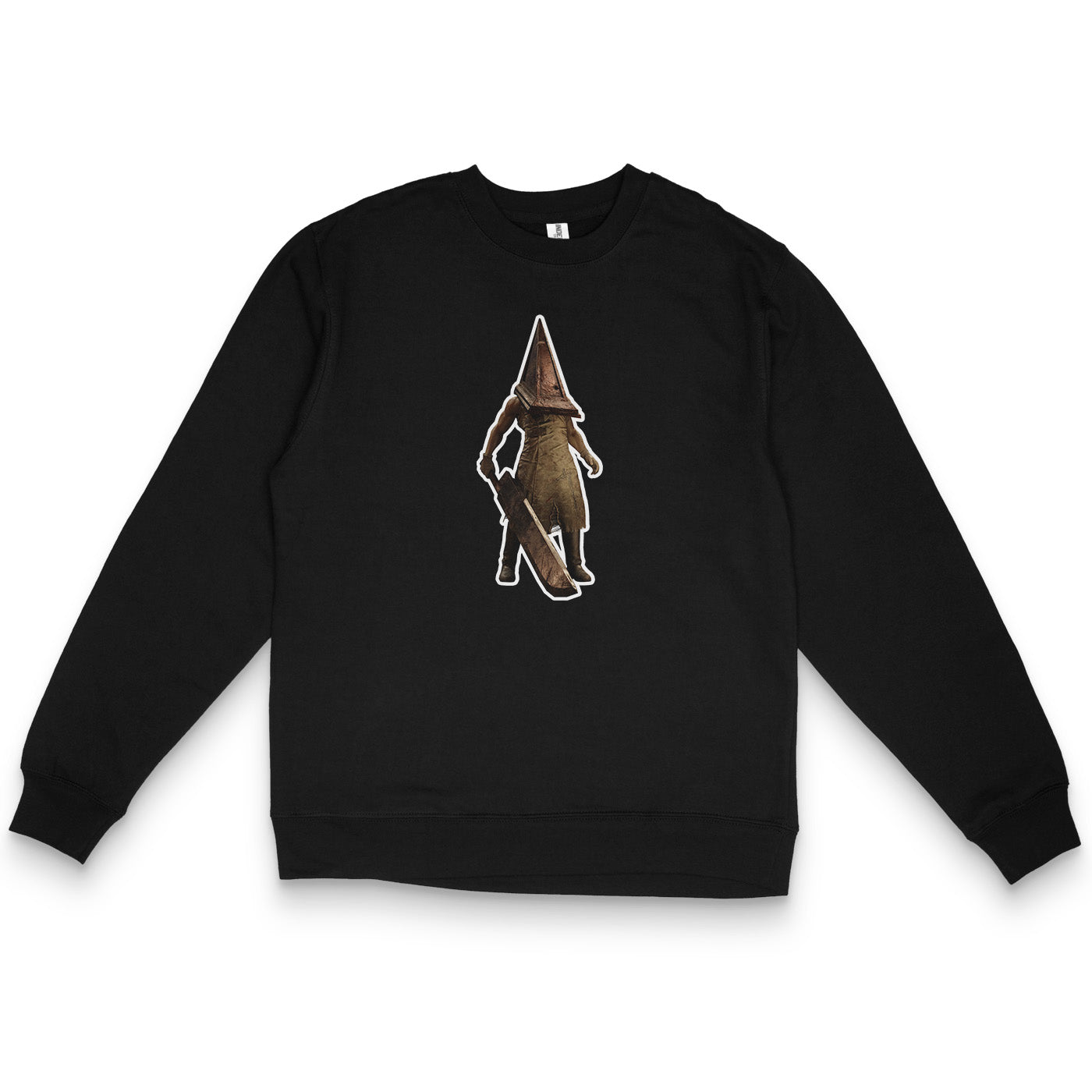 Black Sweatshirt featuring Pyramid Head from Silent Hill