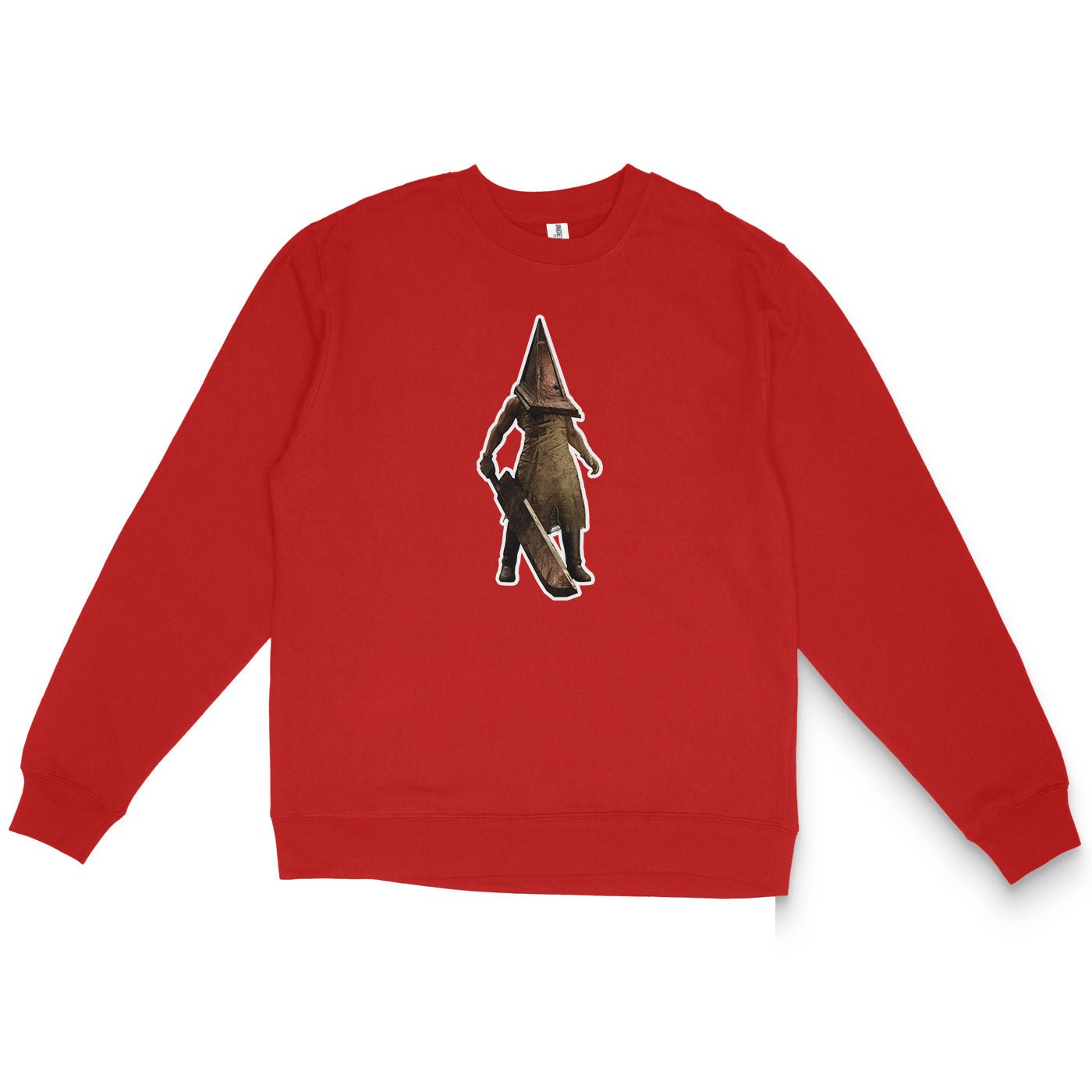 Red Sweatshirt featuring Pyramid Head from Silent Hill