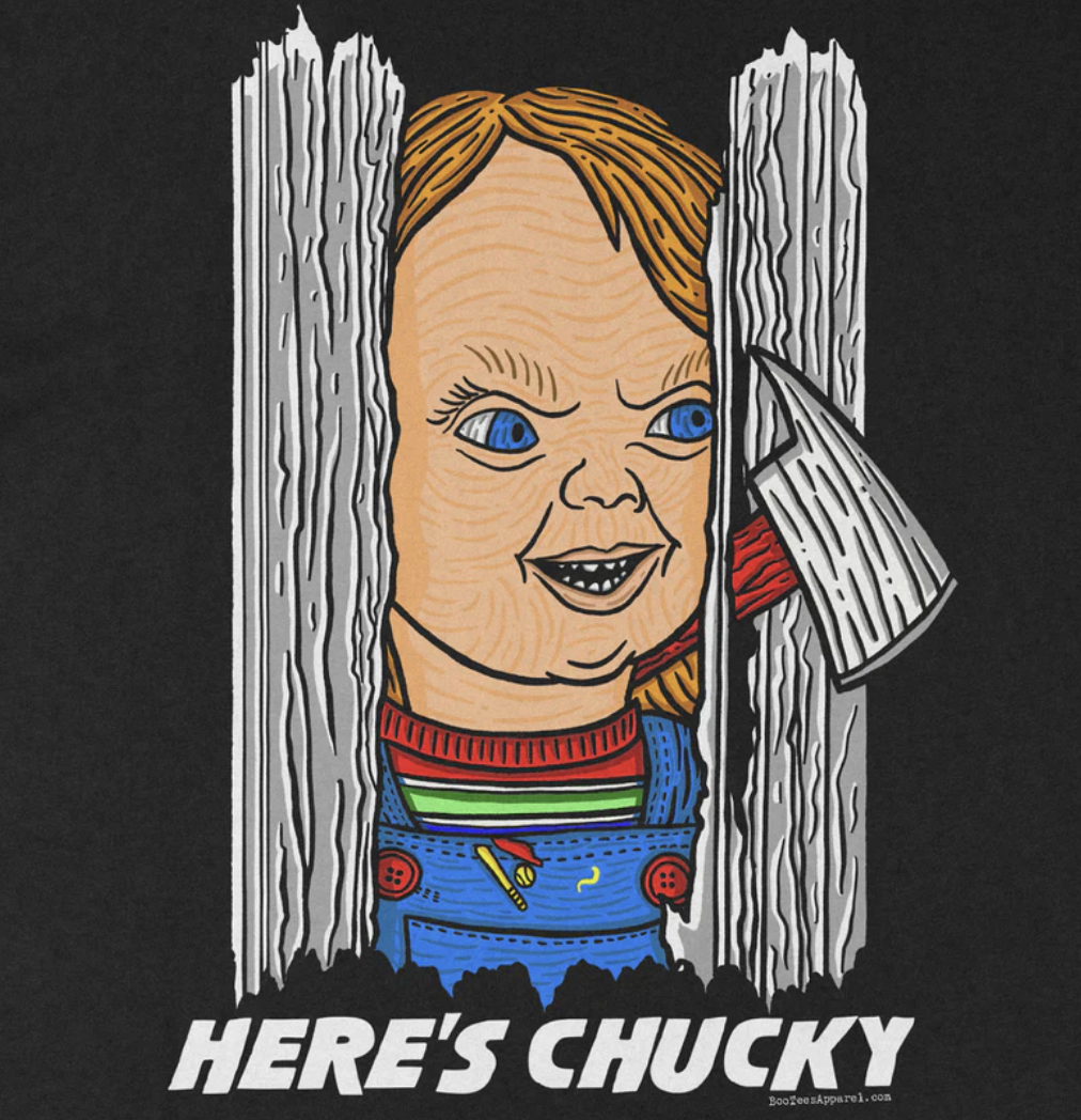 Here's Chucky The Shining Parody Black Shirt