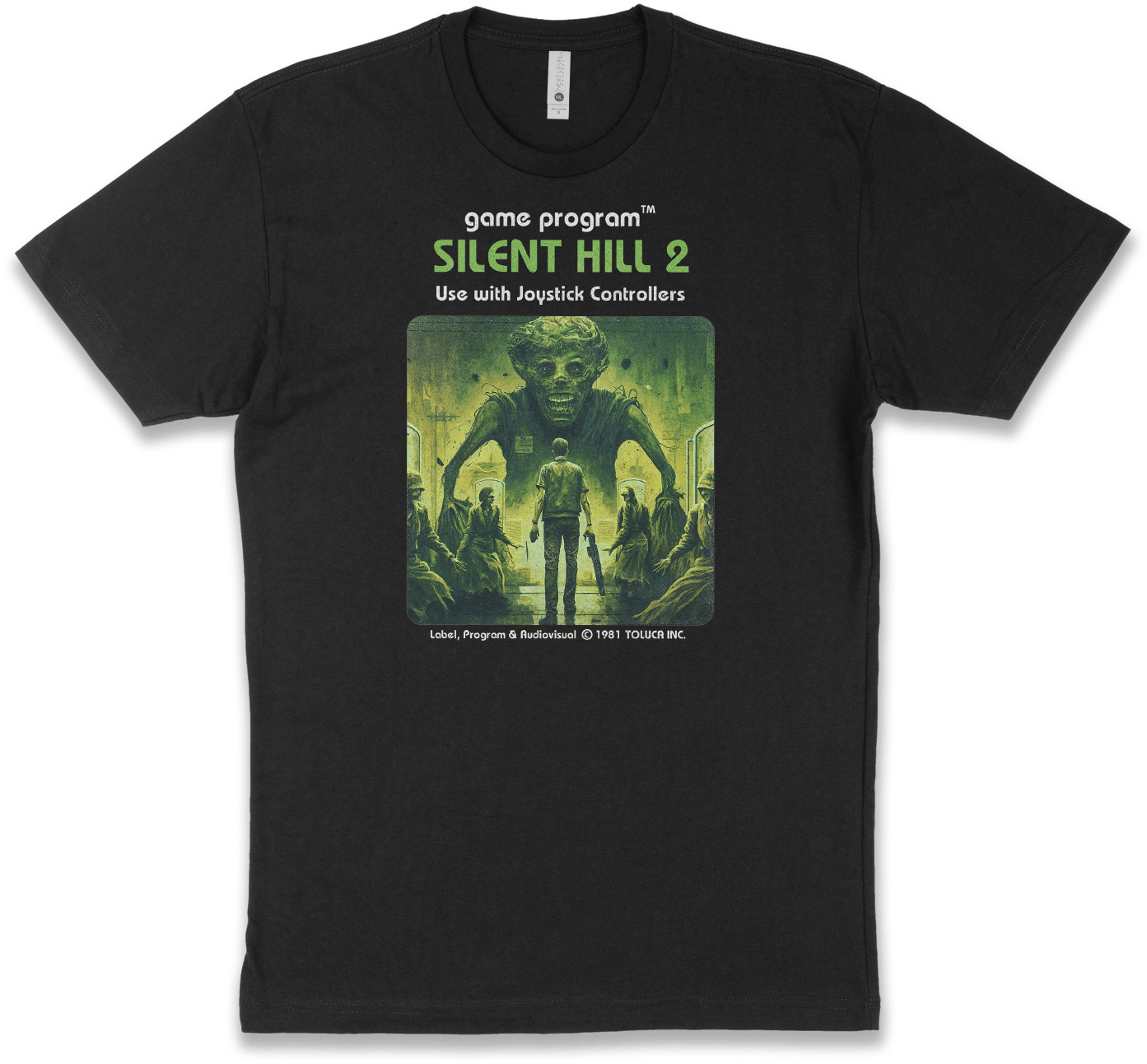 T-shirt Rétro Silent Hill II - Taille XL, Noir, Impression Graphique - Gildan 5000 - Neuf Avec étiquette