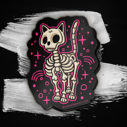 Skeleton Cat Sticker