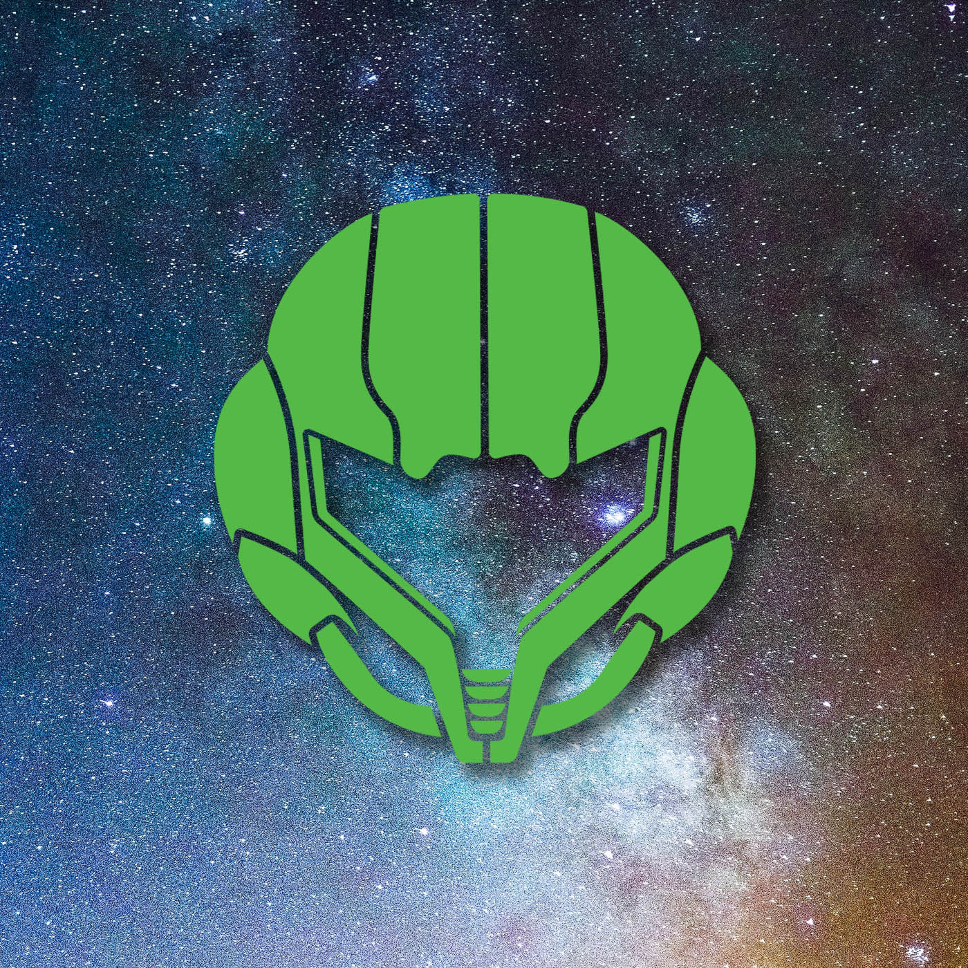 Super Metroid - Samus Aran Helmet Vinyl Decal