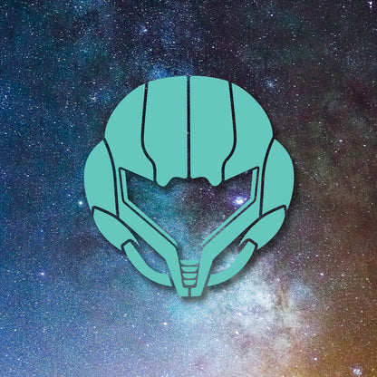 Super Metroid - Samus Aran Helmet Vinyl Decal