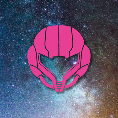 Super Metroid - Samus Aran Helmet Vinyl Decal