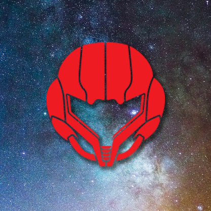 Super Metroid - Samus Aran Helmet Vinyl Decal