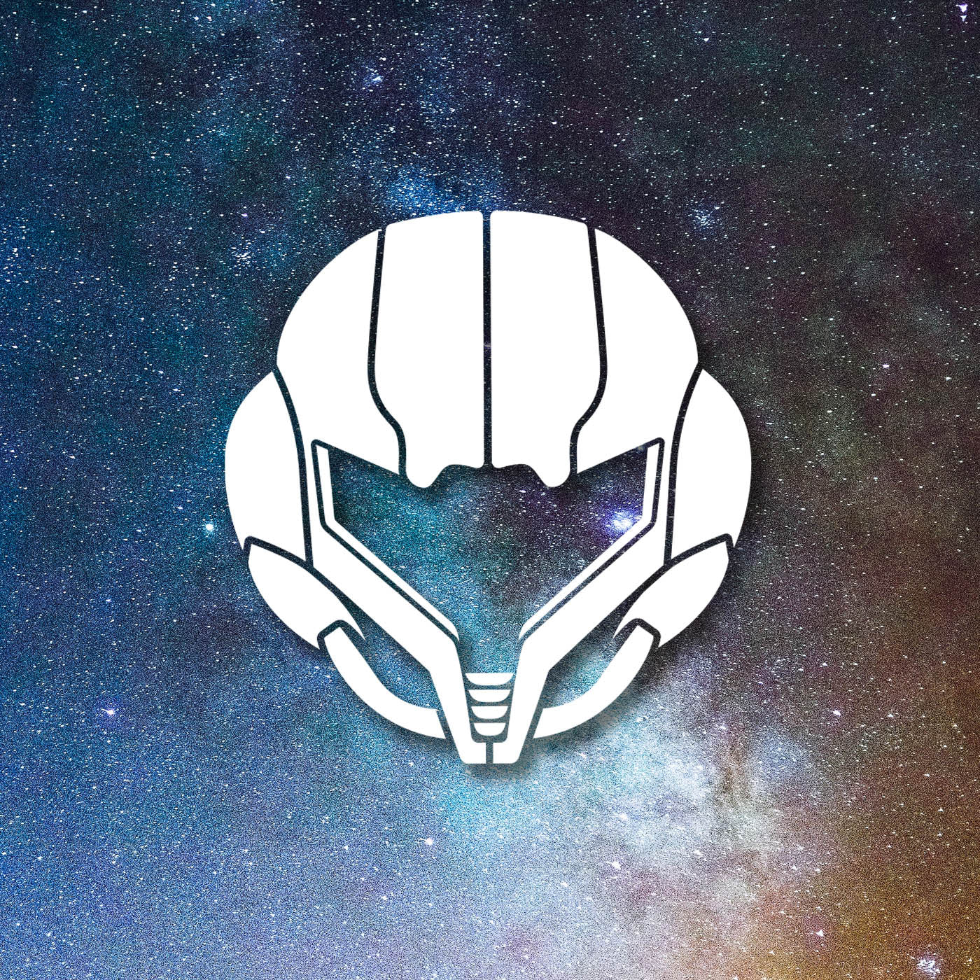 Super Metroid - Samus Aran Helmet Vinyl Decal