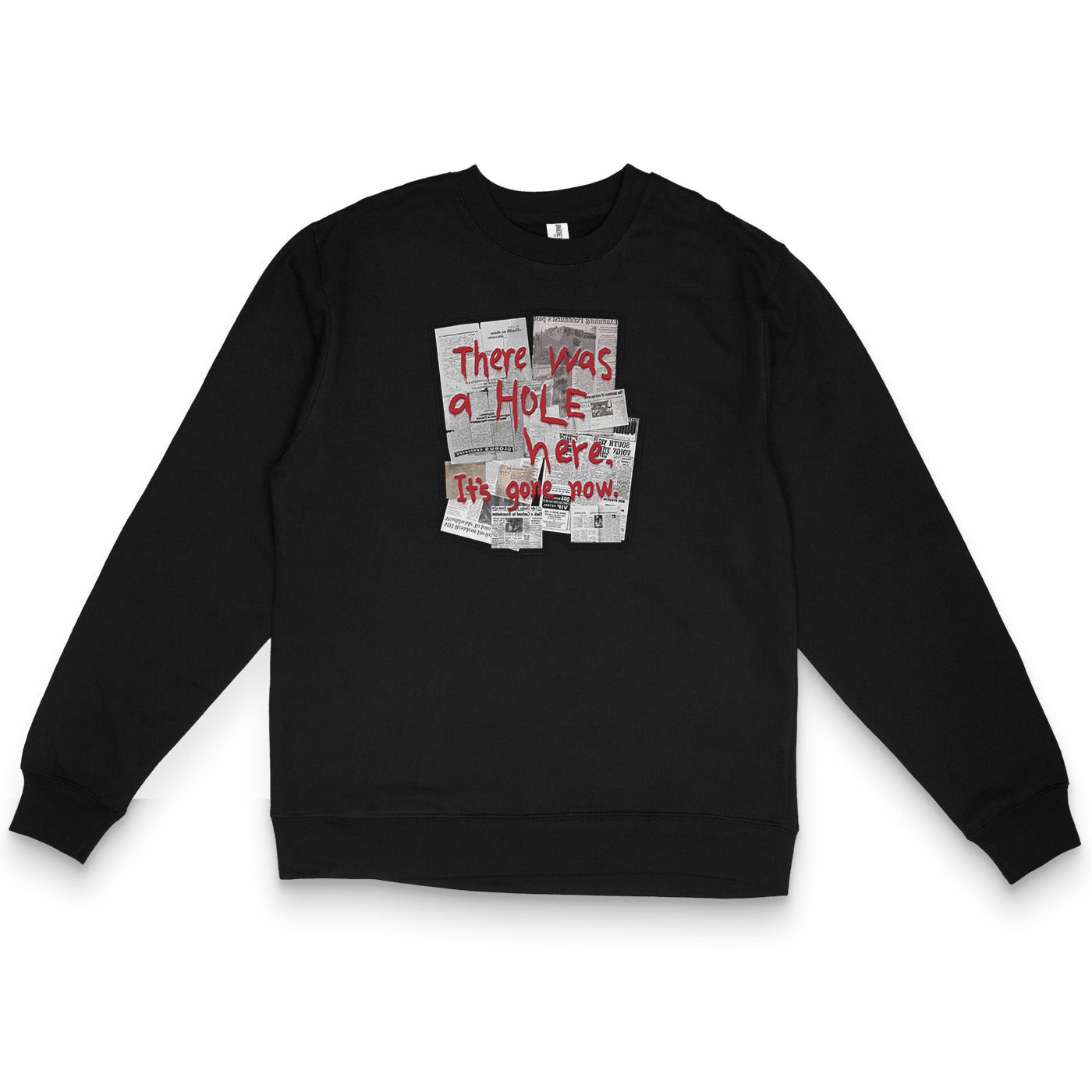 Black Sweatshirt featuring There Was A Hole from Silent Hill