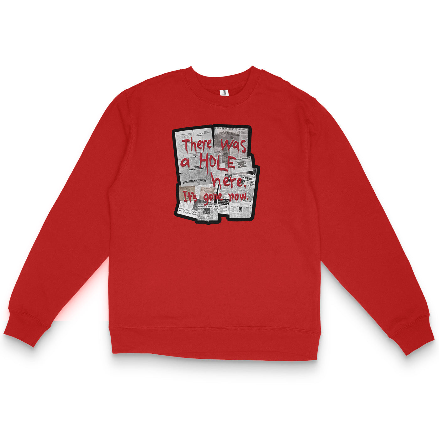Red Sweatshirt featuring There Was A Hole from Silent Hill