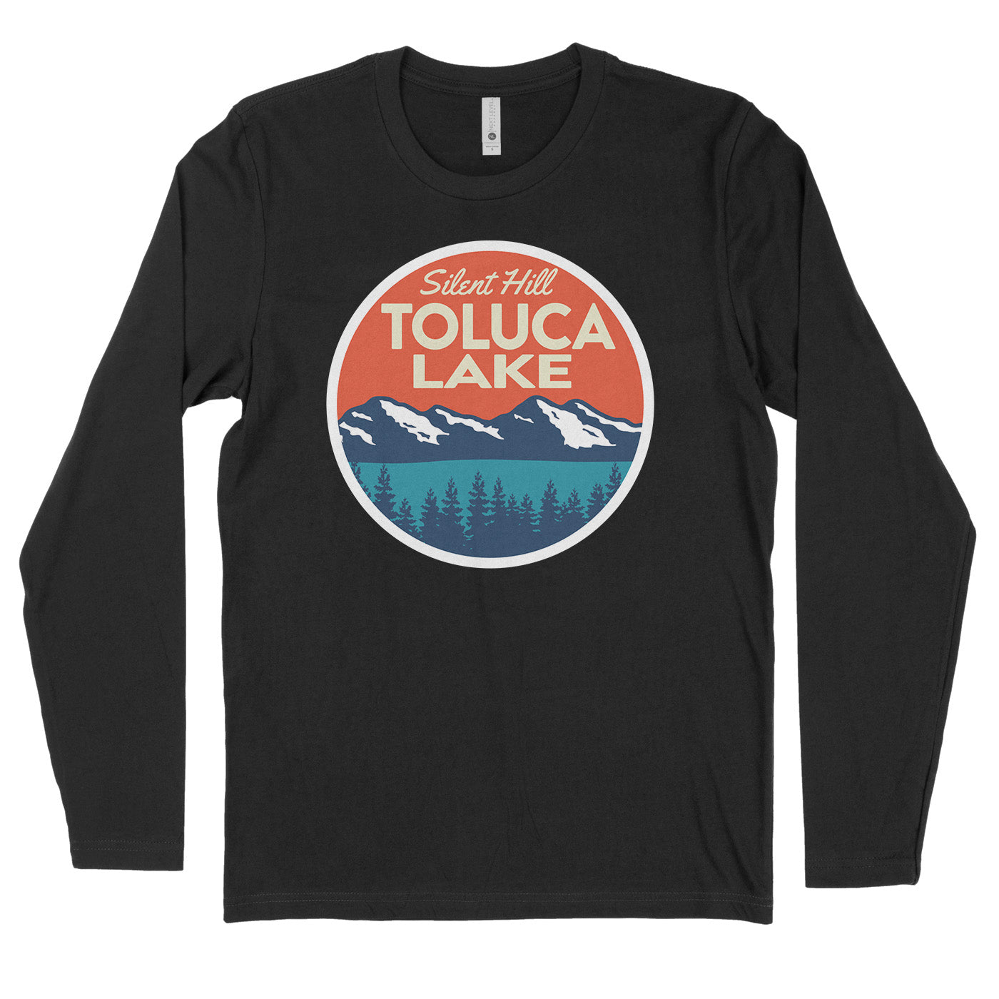 Black Long Sleeve Tee featuring Toluca Lake from Silent Hill