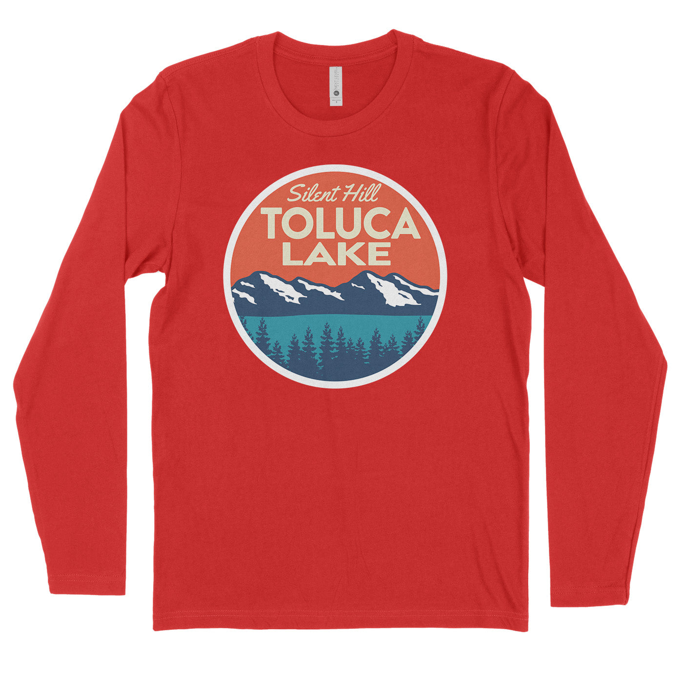 Red Long Sleeve Tee featuring Toluca Lake from Silent Hill