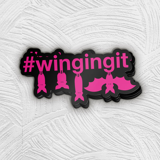 Winging It Sticker