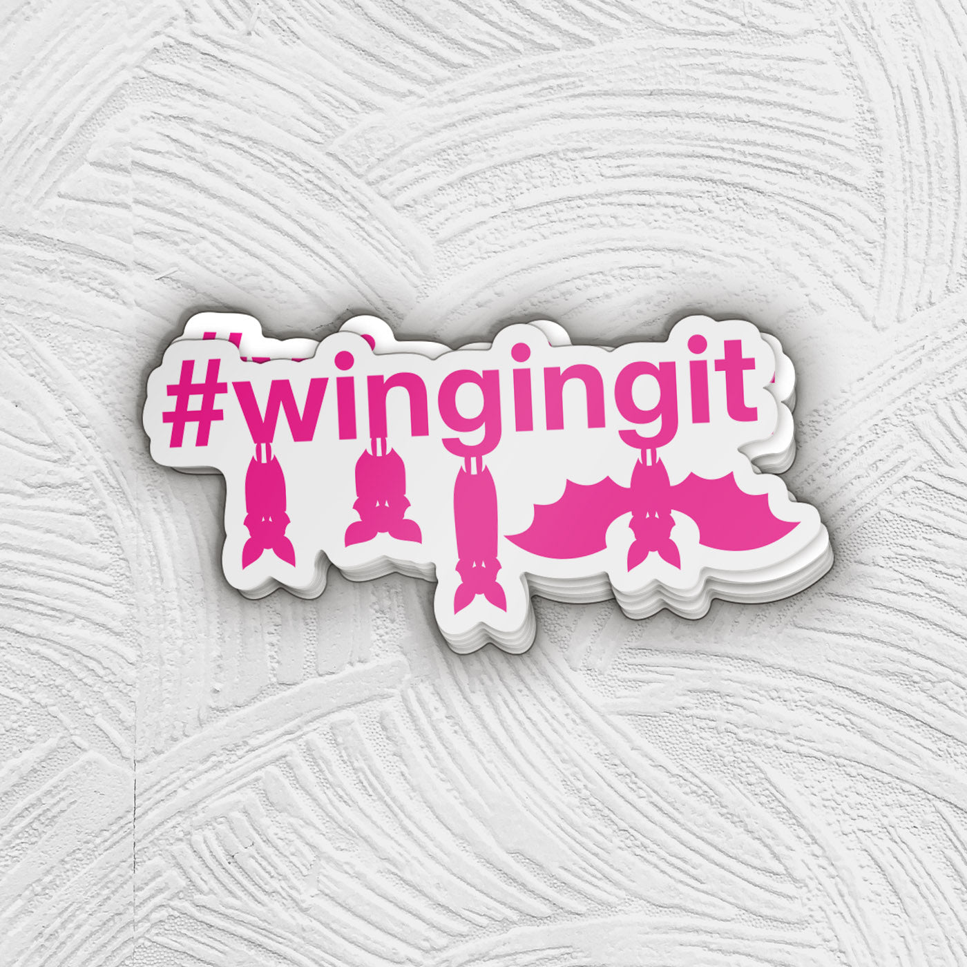 Winging It Sticker