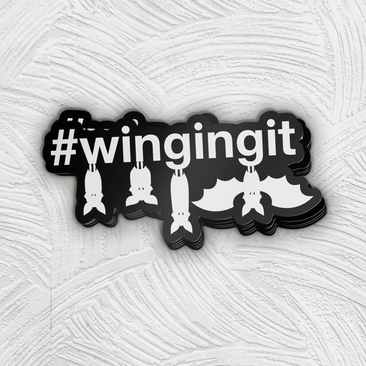 Winging It Sticker