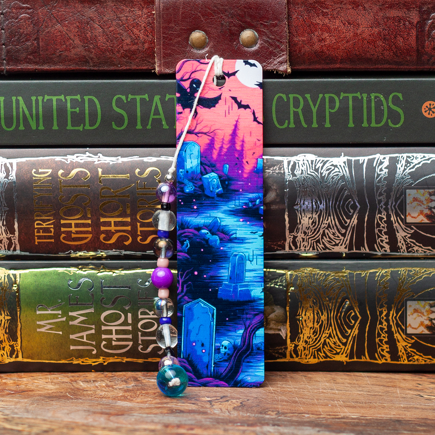 Pink Cemetery Metal Bookmark