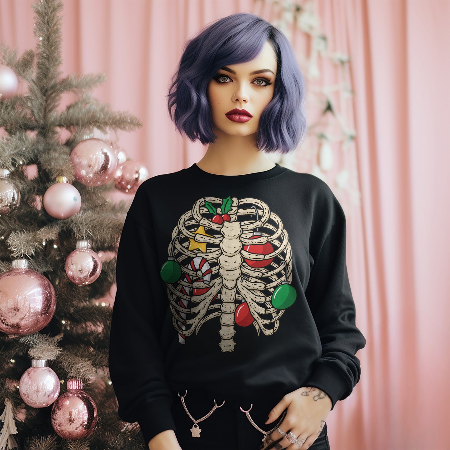 Festive Skeleton Ribcage Christmas