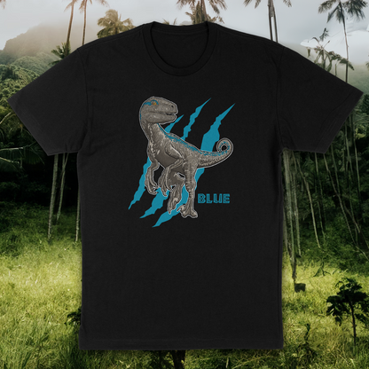 Clever Girl Blue Raptor Dinosaur Shirt