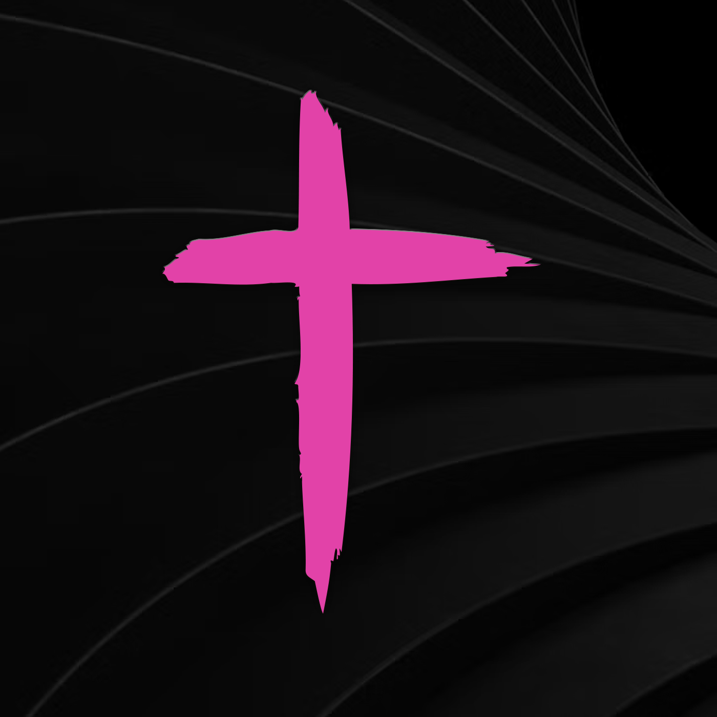 Distressed Cross Vinyl Decal