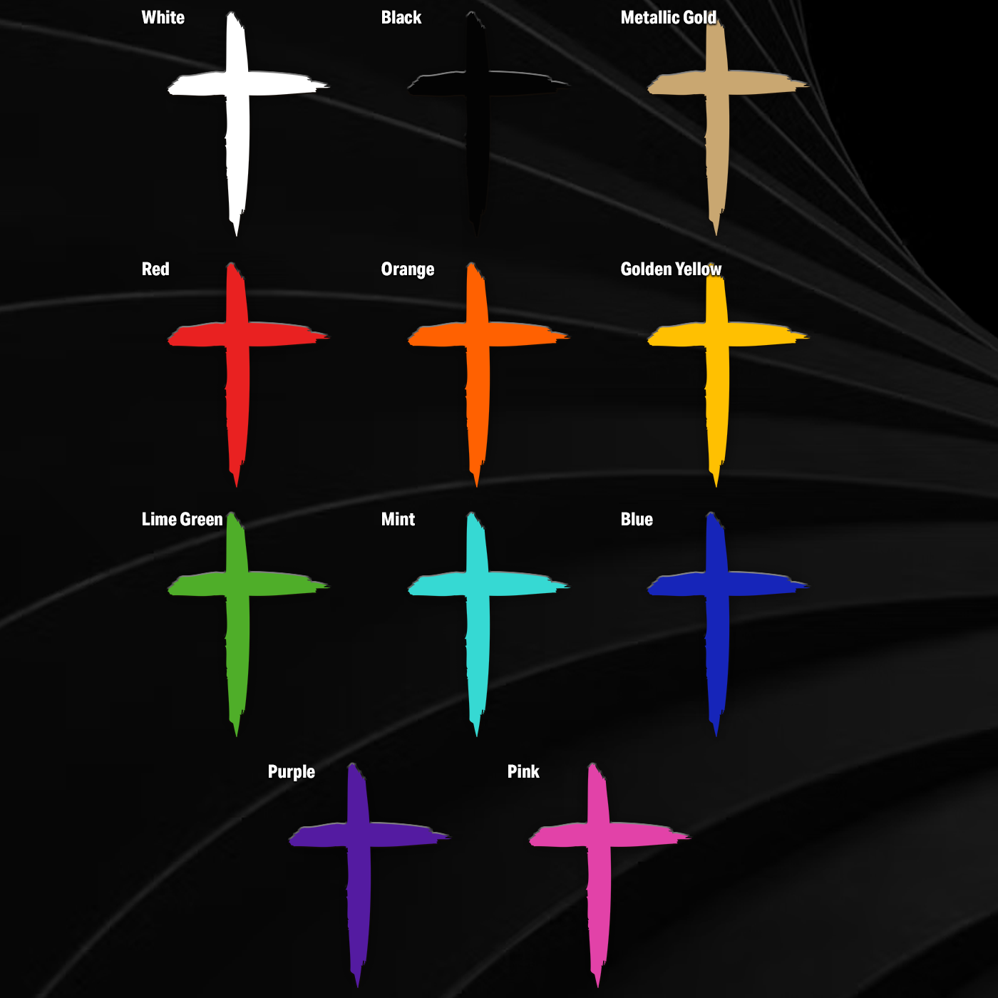 Distressed Cross Vinyl Decal