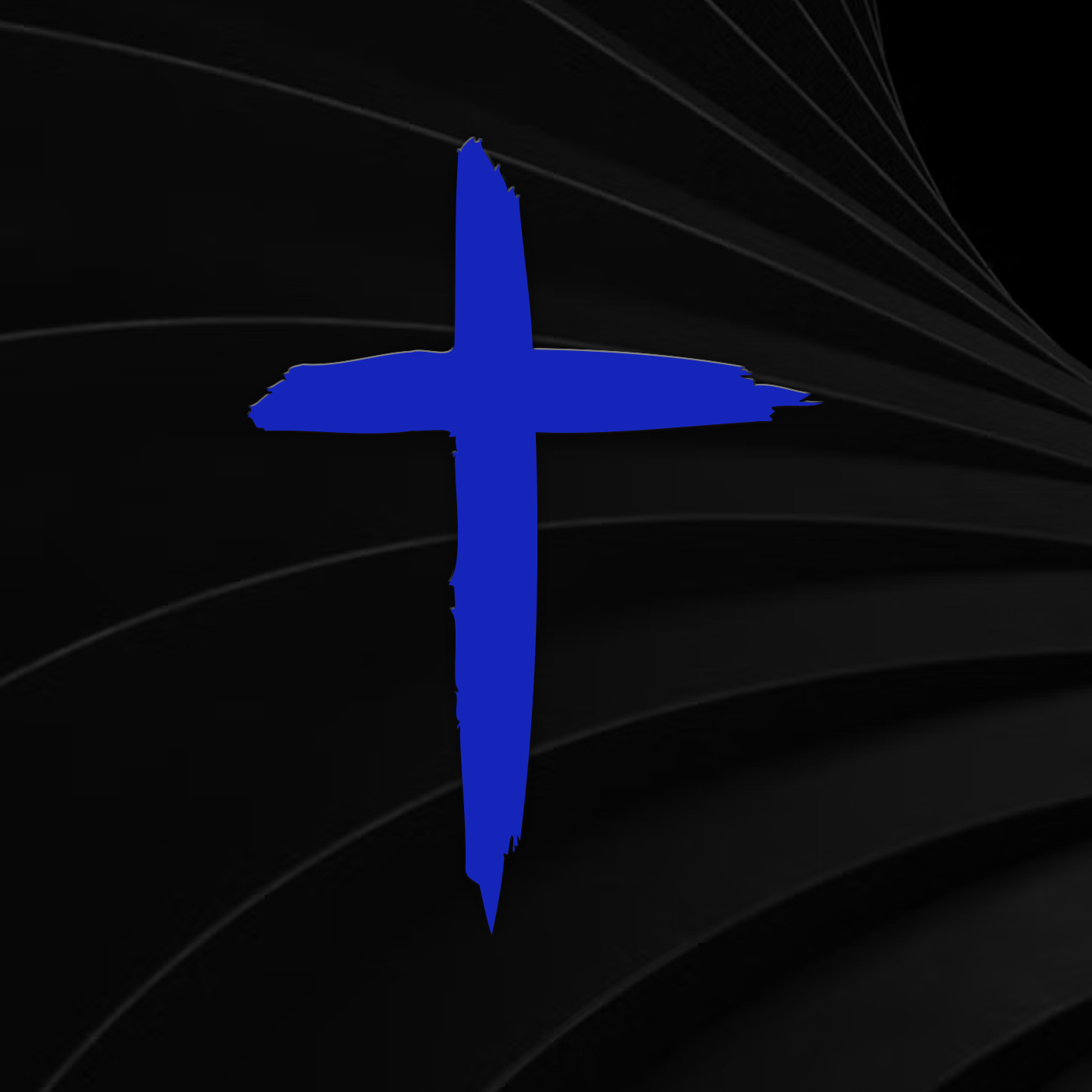 Distressed Cross Vinyl Decal