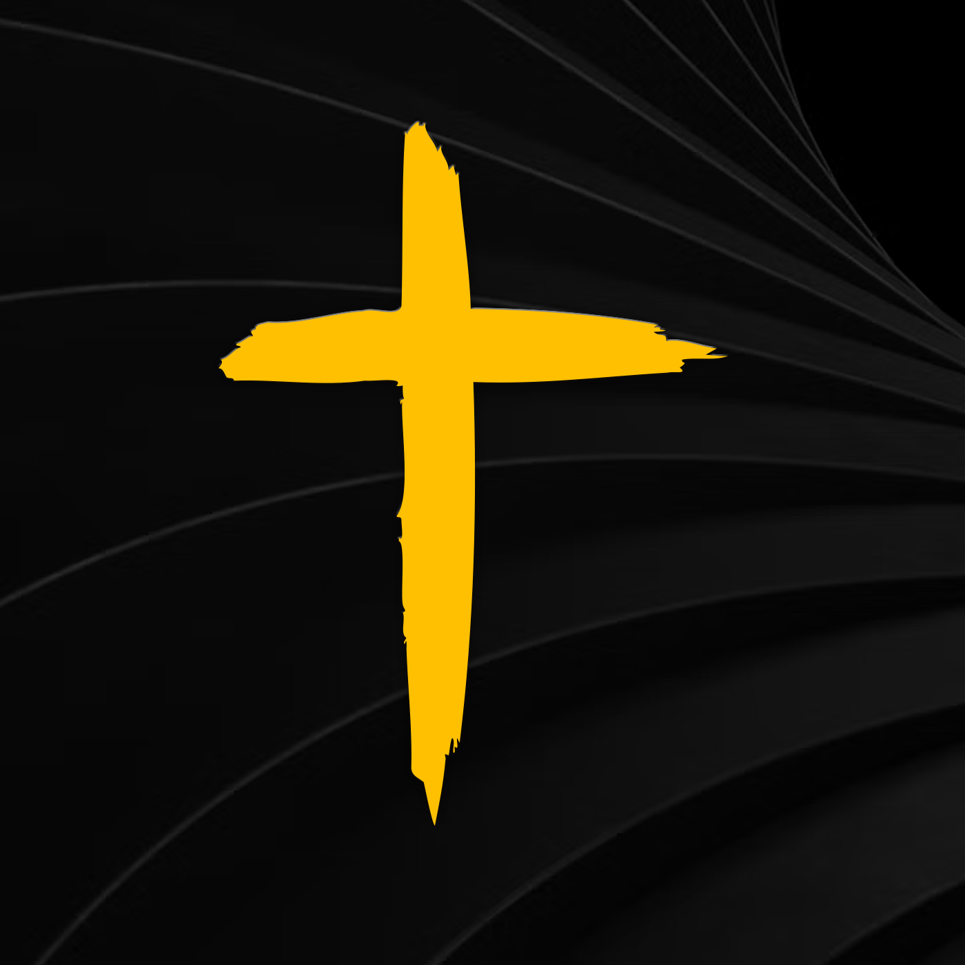 Distressed Cross Vinyl Decal