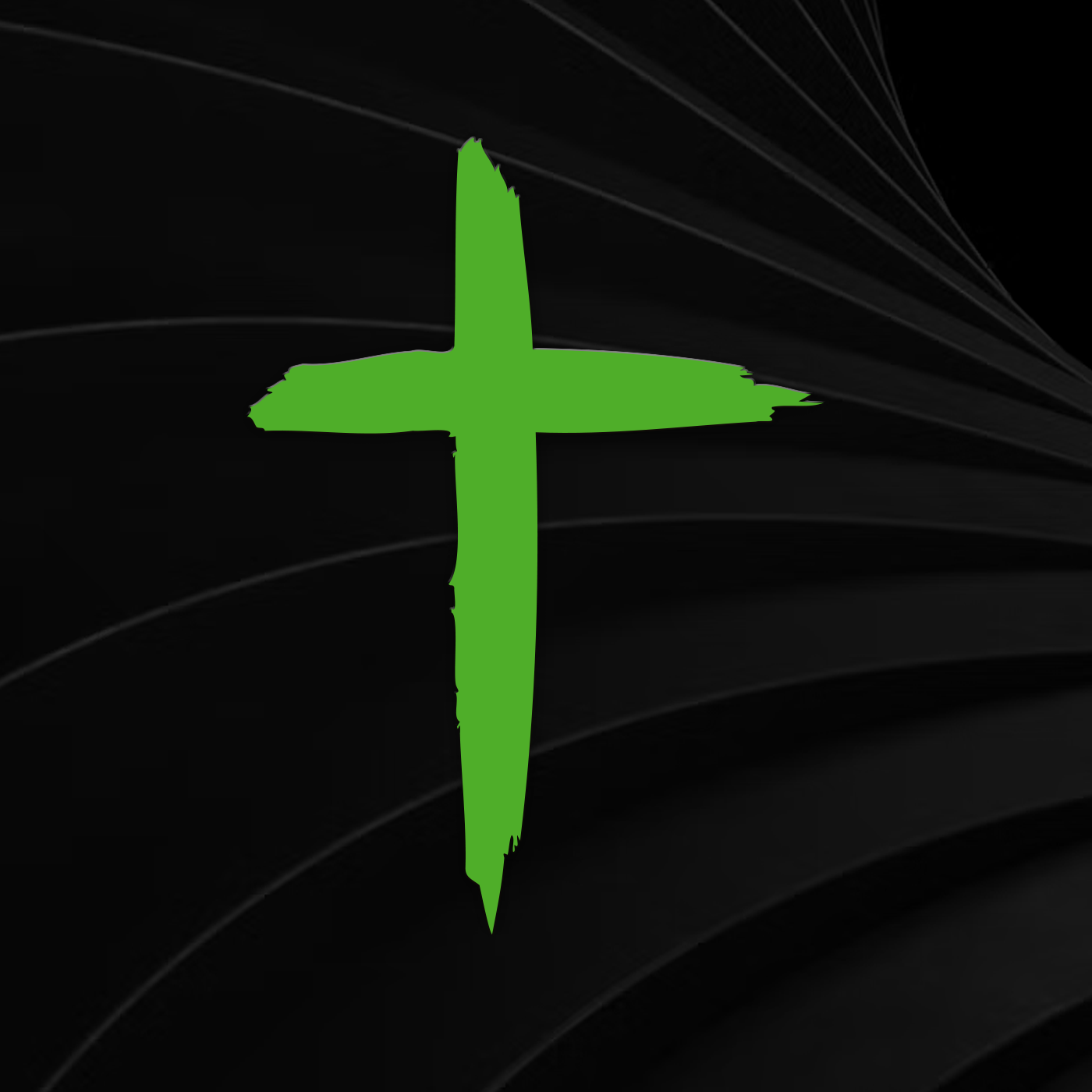 Distressed Cross Vinyl Decal