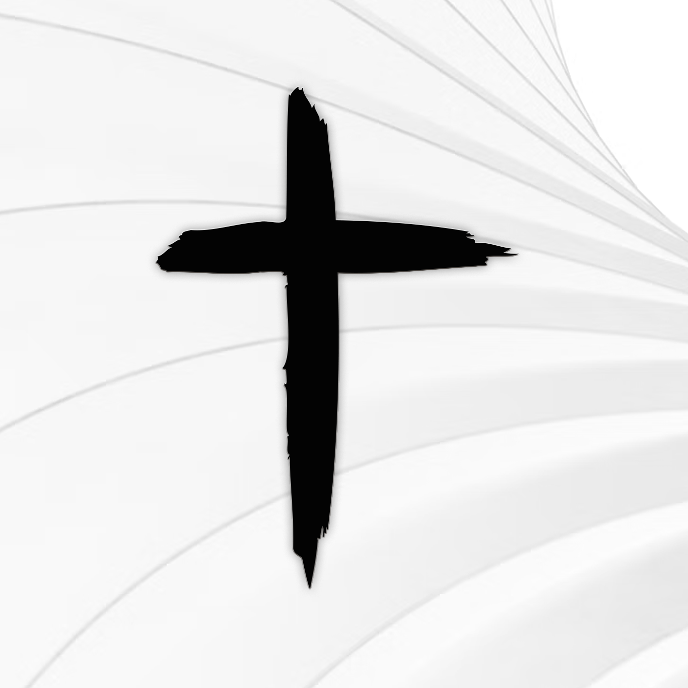 Distressed Cross Vinyl Decal