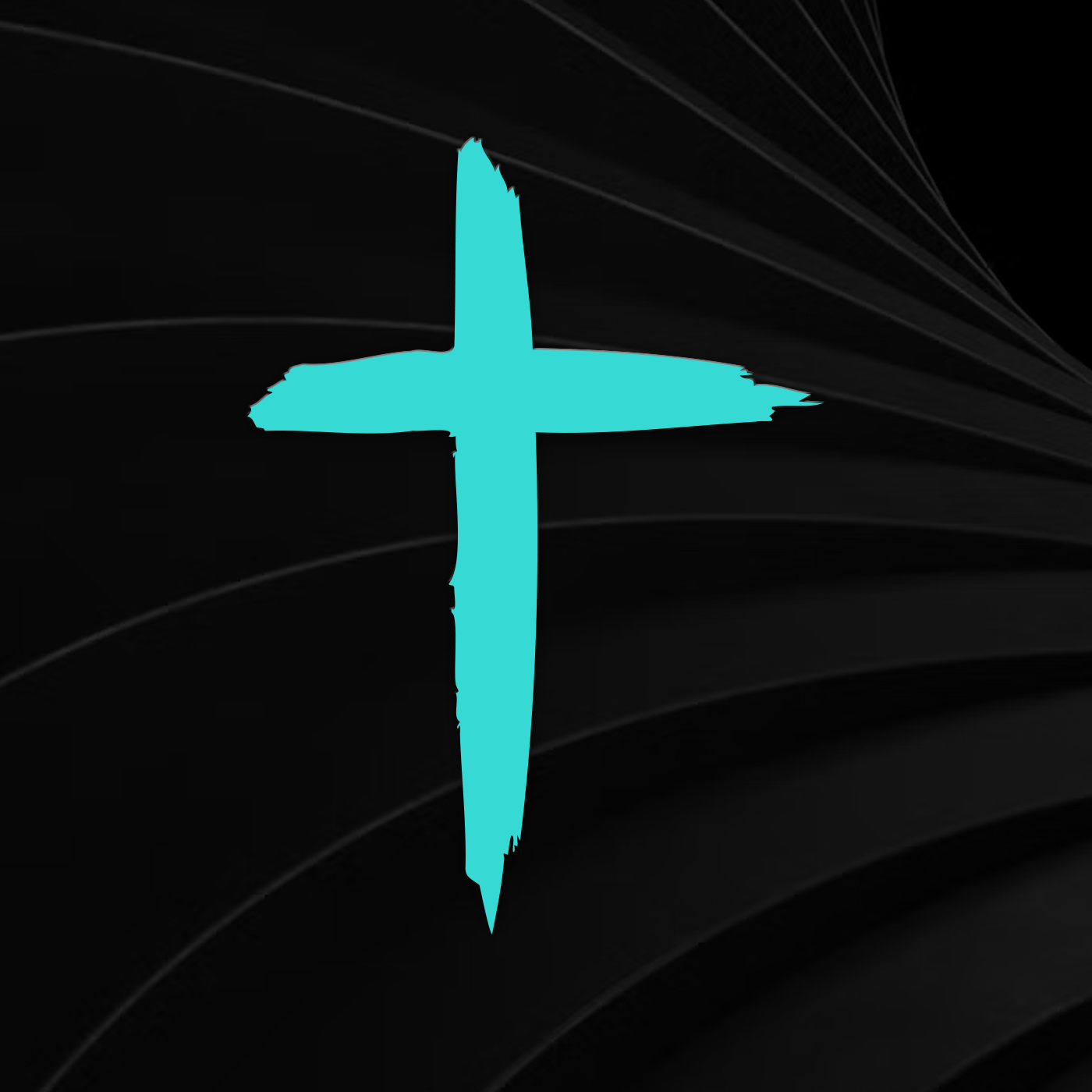 Distressed Cross Vinyl Decal