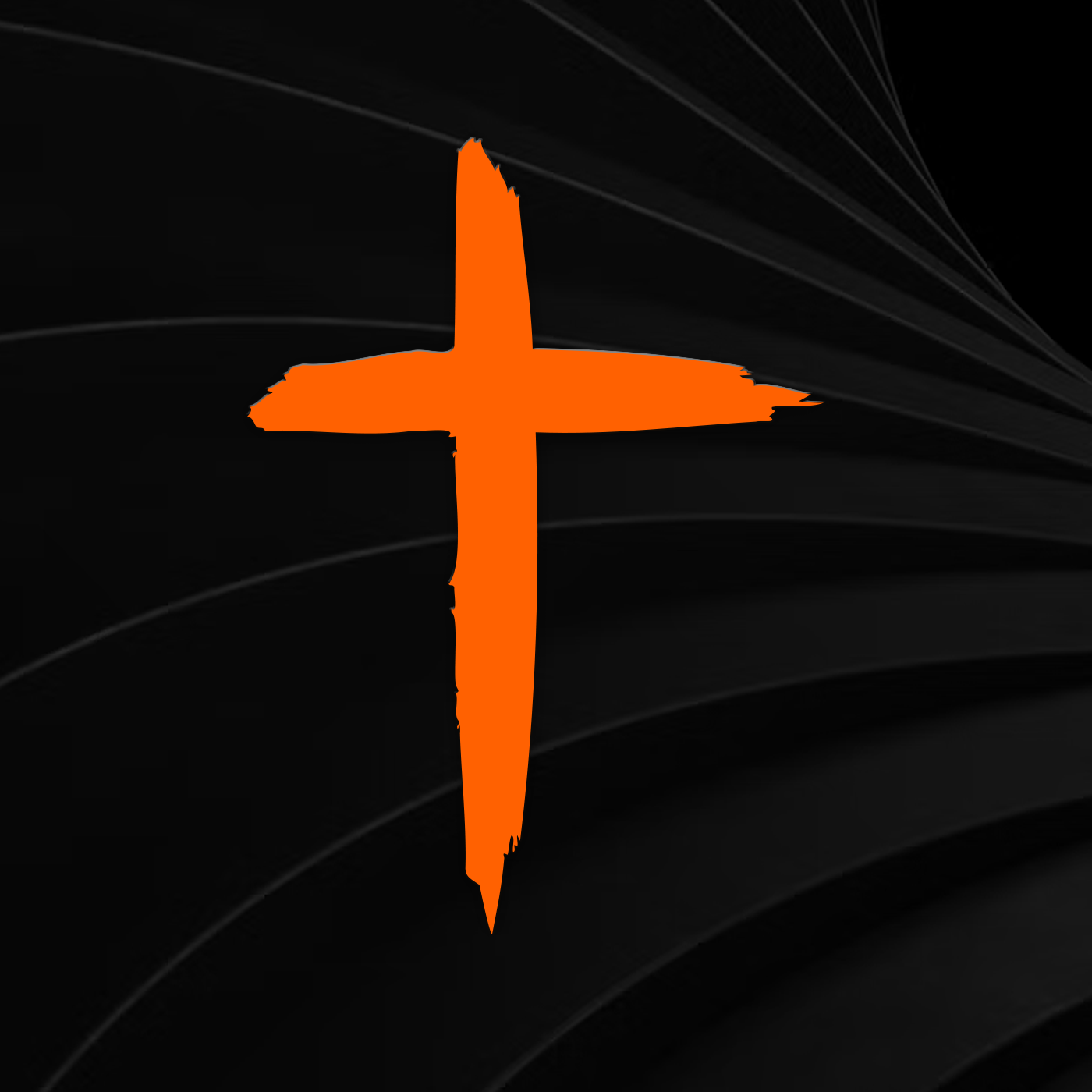 Distressed Cross Vinyl Decal