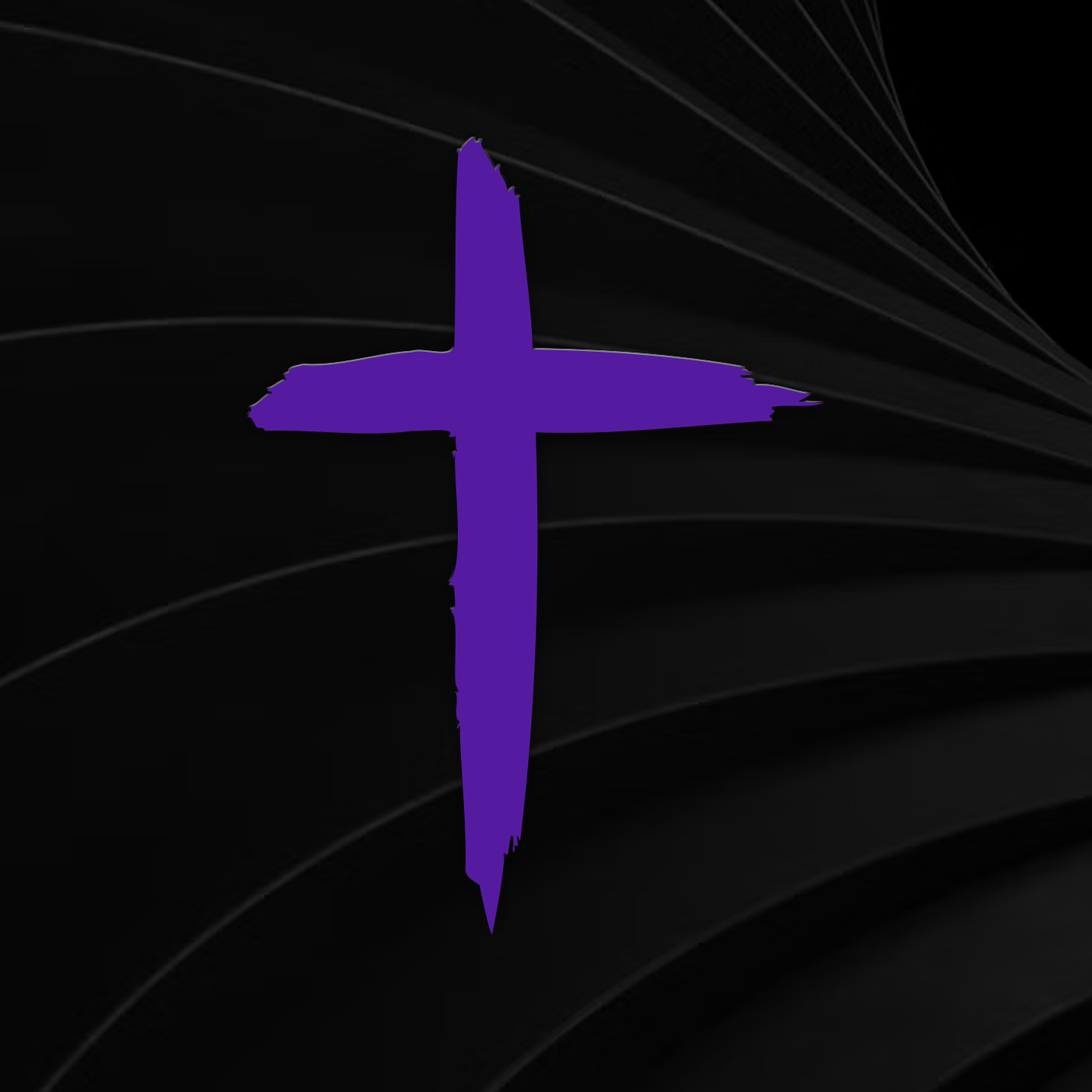 Distressed Cross Vinyl Decal