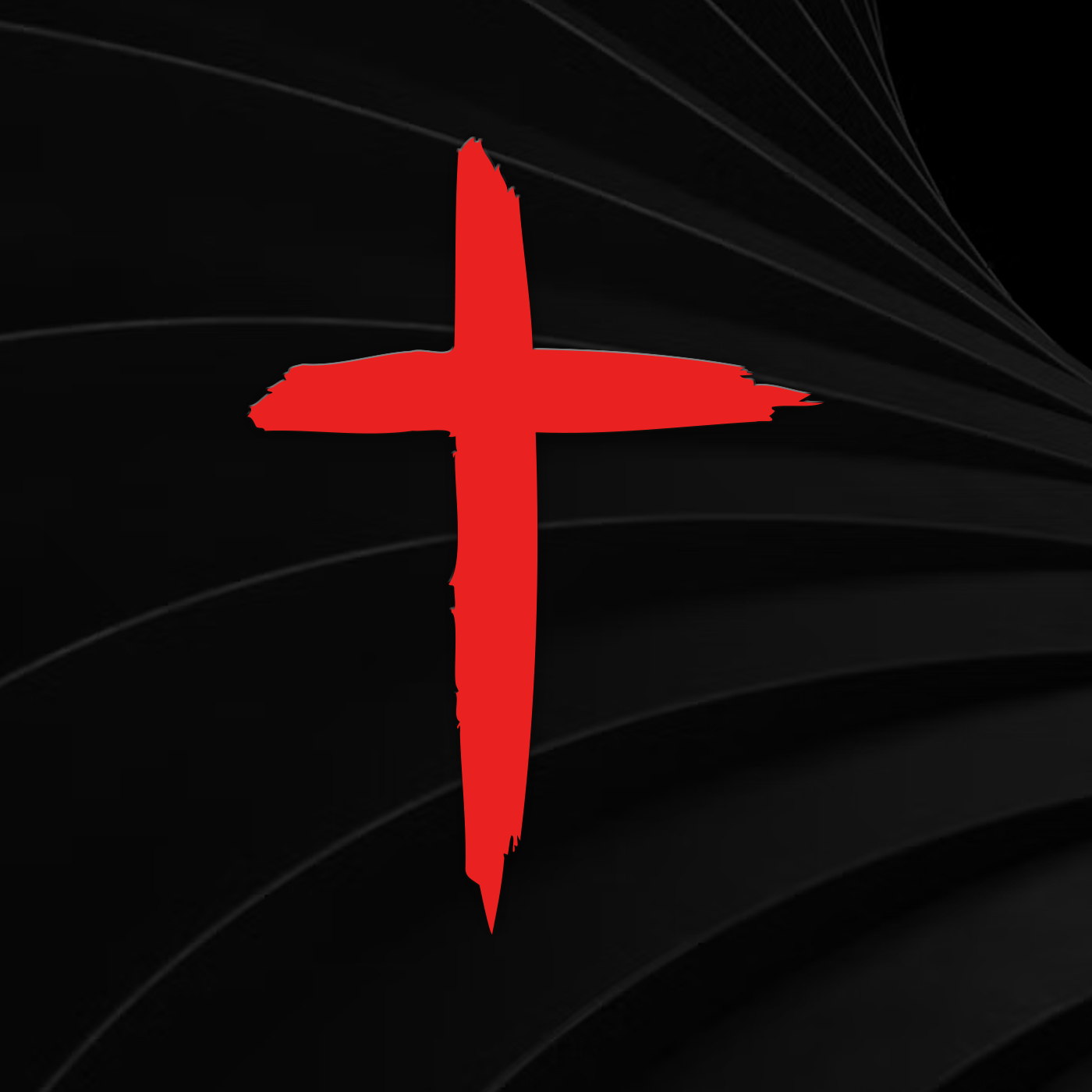 Distressed Cross Vinyl Decal