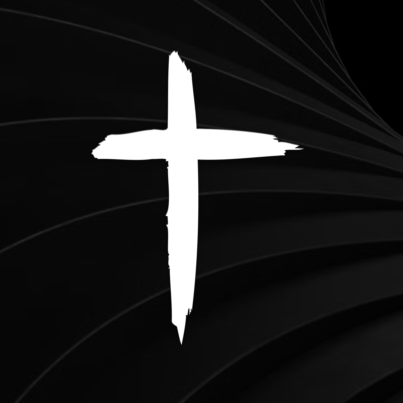 Distressed Cross Vinyl Decal