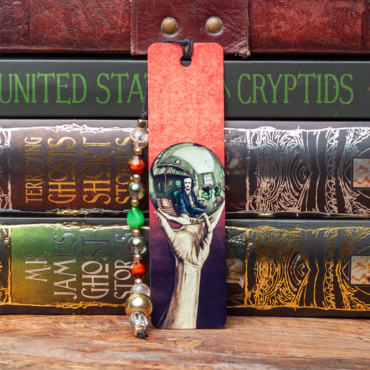 Edgar Allen Globe Metal Bookmark