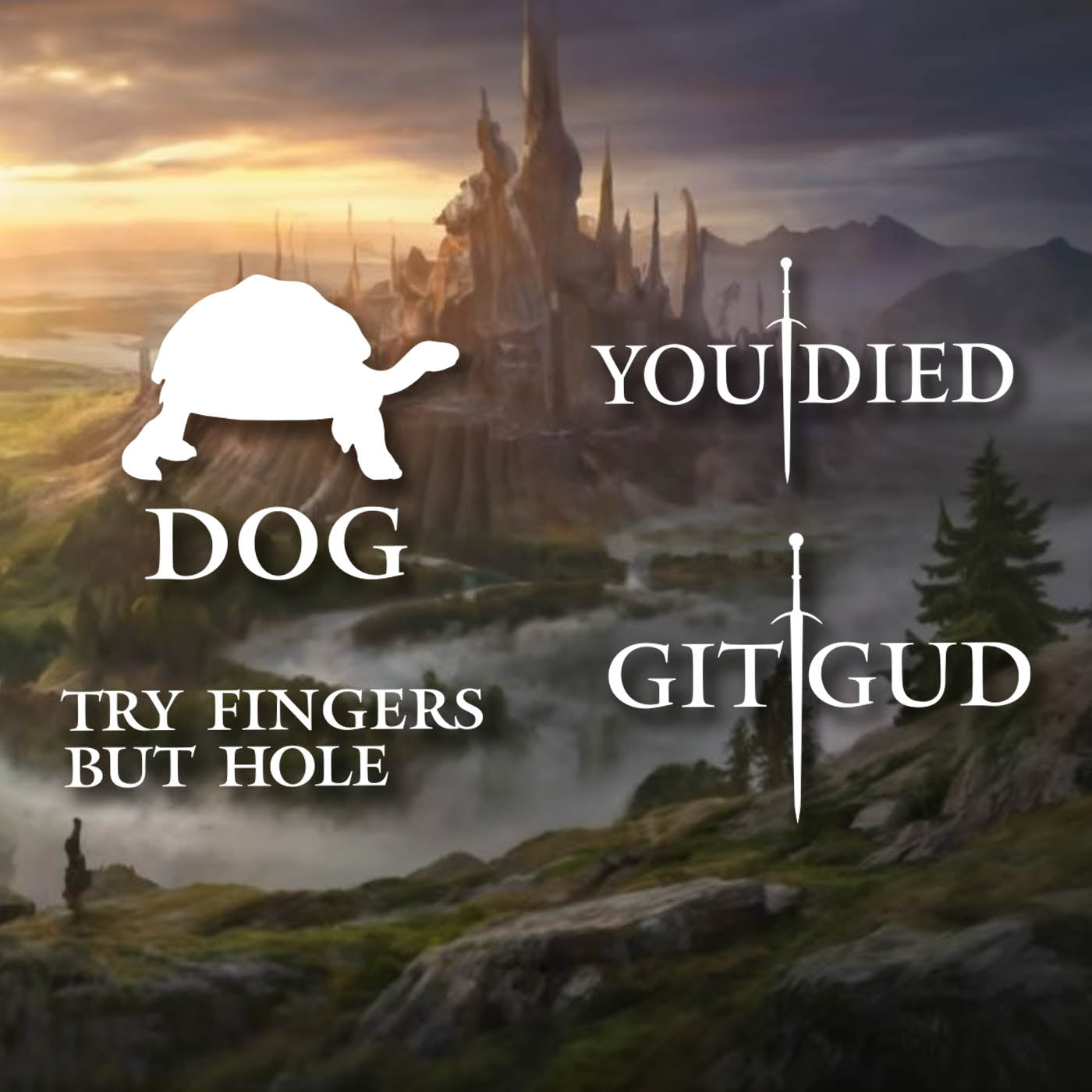 Elden Ring - Try Fingers But Hole Sticker