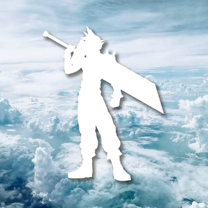 FF7 Cloud Strife Silhouette Vinyl Decal