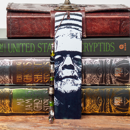 Black and White Frankenstein Metal Bookmark