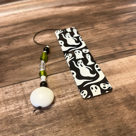 Spooky Ghosts Metal Bookmark