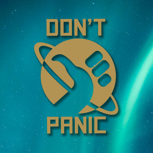 Hitchhiker's Guide - Don't Panic Vinyl Decal