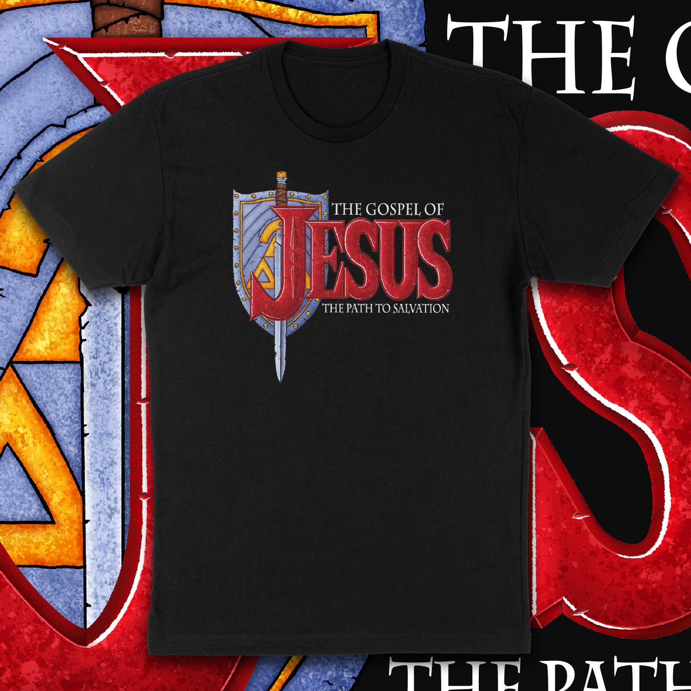 The Gospel of Jesus: The Path to Salvation - Zelda Parody Christian Shirt
