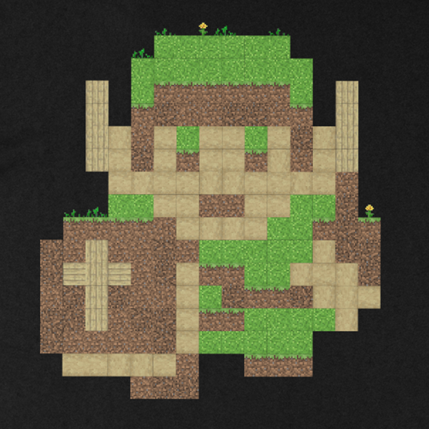 Minecraft 8-bit Link Mashup Shirt